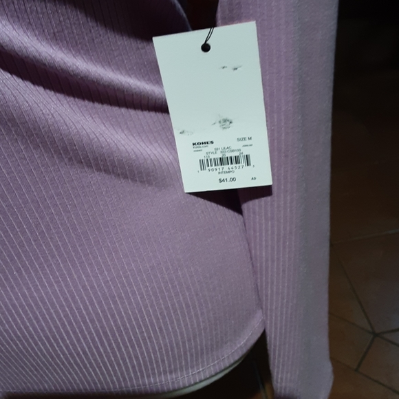 INTEMPO Purple spandex top - Picture 5 of 7